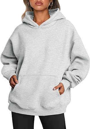 Women's Fleece Pullover Hoodie Grey